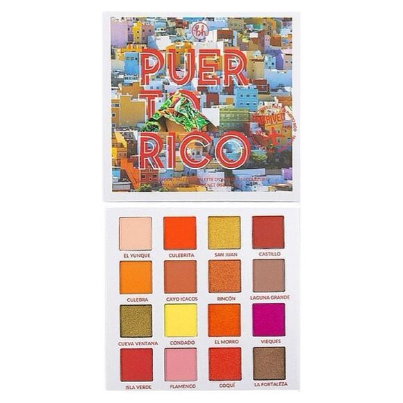 Bh Cosmetics Party in Puerto Rico 16 Color Eyeshadow Palette - 0.56 oz / 16g - Picture 1 of 5